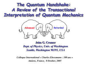 The Transactional Interpretation of Quantum Mechanics http://www