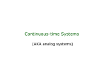 Continuous-time Systems