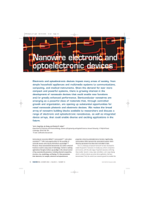 Nanowire electronic and optoelectronic devices