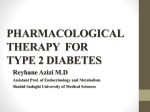 PHARMACOLOGICAL THERAPY FOR TYPE 2 DIABETES Reyhane