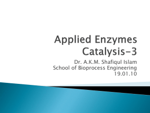 Immobilization of Enzymes