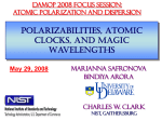 Polarizabilities, Atomic Clocks, and Magic Wavelengths