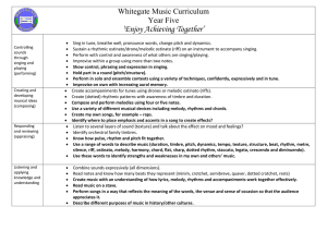 Music progression statements Year 5