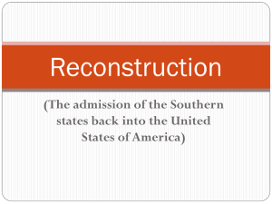 Presidential Reconstruction