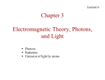 Chapter 3 Electromagnetic Theory, Photons, and Light