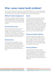 What causes mental health problems? (pdf – 146KB)