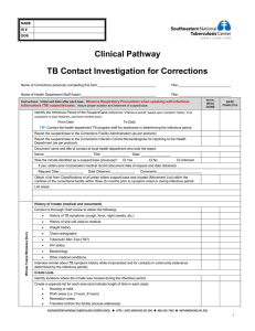 Clinical Pathway for managing Tuberculosis Suspects/Cases in