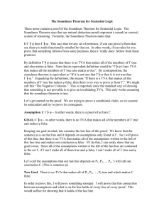 Proof of the Soundness Theorem