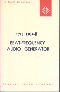 beat-frequency audio genera tor