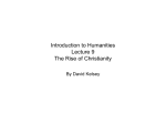 Introduction to Humanities Lecture 9 The Rise of Christianity