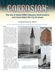 Corrosion: The Use of Metal within Masonry Wall Systems