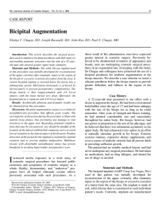 Bicipital Augmentation - Chugay Cosmetic Surgery