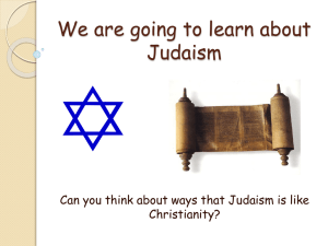 We are going to learn about Judaism - Easy