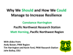 Why We Should and How We Could Manage to Increase Resilience