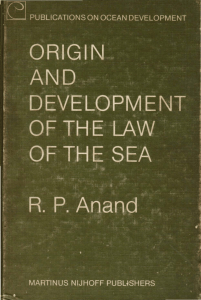 Origin and Development of the Law of the Sea