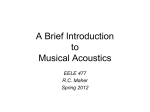 Introduction to Musical Acoustics handout pdf