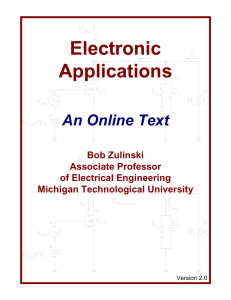 Electronic Applications - An Online Text