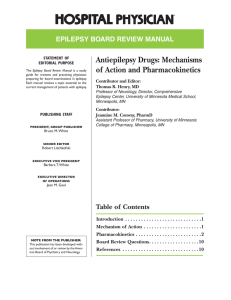 EpilEpsy BoARD REviEw MAnuAl Antiepilepsy Drugs: Mechanisms