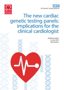 The new cardiac genetic testing panels