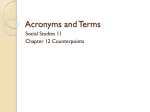 Acronyms and Terms