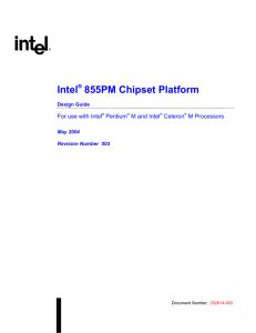 Intel 855PM Chipset Platform