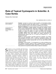 Role of Topical Cyclosporin in Scleritis: A Case Series