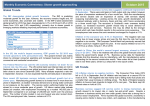 Monthly Economic Commentary: Slower growth approaching