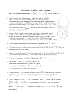 Practice Questions - Missouri State University