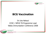BCG presentation Wales Immunisation Conference 2008v2