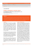 Cardiac metastasis in cervical cancer