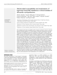 Antimicrobial susceptibility and mechanisms of high