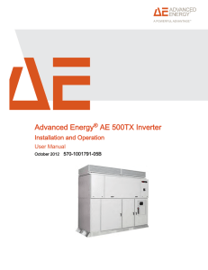 Advanced Energy® AE 500TX Inverter