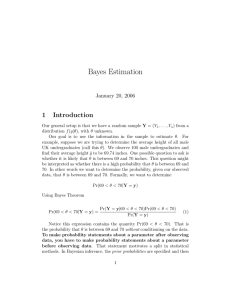 Bayes Estimation