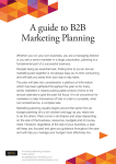 A guide to B2B Marketing Planning