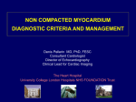 non compacted myocardium diagnostic criteria and management