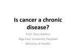 Is cancer A chronic Disease?