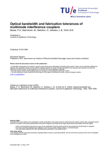 Optical bandwidth and fabrication tolerances of multimode