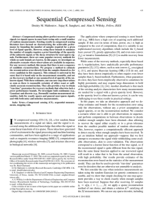 Sequential Compressed Sensing