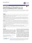 Quantification of Plasmodium ex vivo drug