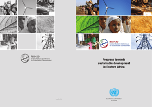 Progress towards sustainable development in Eastern Africa