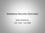 Database Security Overview