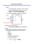 Emf and Terminal Voltage