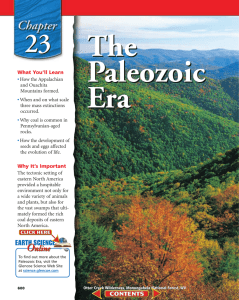 Chapter 23: The Paleozoic Era