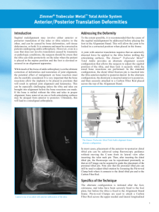 Zimmer Trabecular Metal Total Ankle System