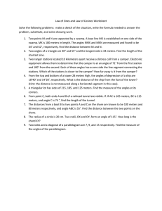 Law of Sines and Law of Cosines