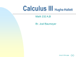 Calculus III Hughs-Hallett - FacStaff Home Page for CBU
