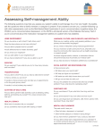 Assessing Self-management Ability