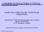 Variable Scoping Rules in Erlang