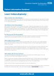 Laser trabeculoplasty - patient information