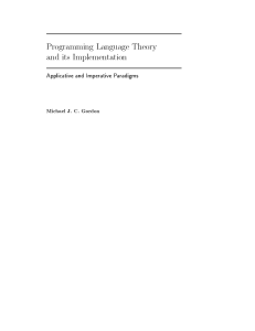 Programming Language Theory and its Implementation